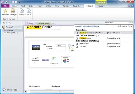 OneNoteGem Favorites for OneNote